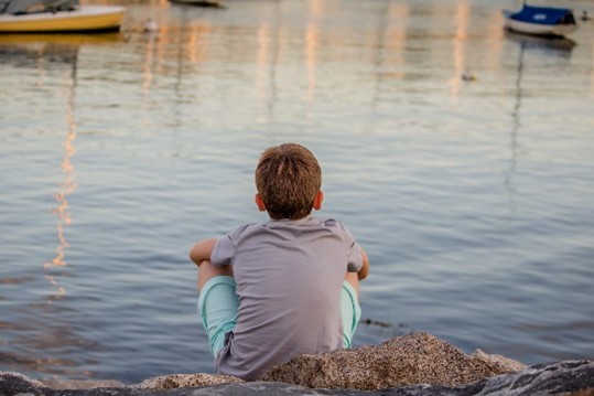 Boy on beach